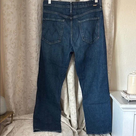 MOTHER Blue Straight Leg Jeans Classic Style - Picture 9 of 16